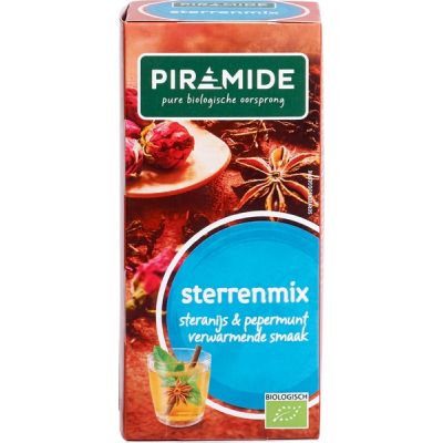 Sterrenmix Thee (met munt) van Piramide, 6x 20 blt